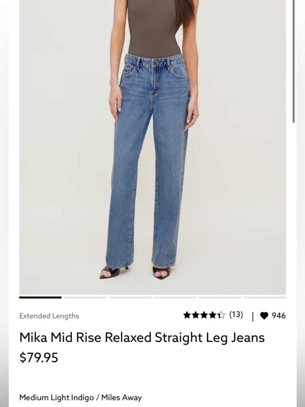Dynamite Mika Mid Rise Relaxed Straight Leg Jeans - Picture 3 of 3